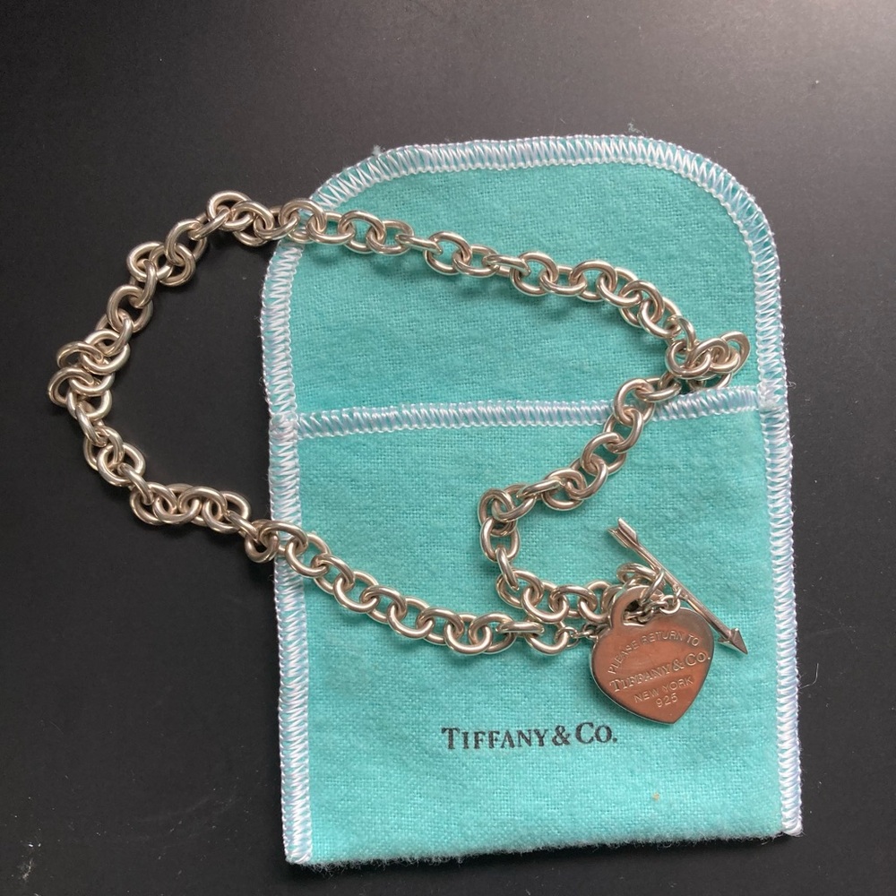 Tiffany lovestruck heart tag necklace